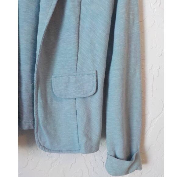 Fenn Wright Manson Blue Open Blazer Front Pockets Lightweight Women Small - Picture 2 of 6